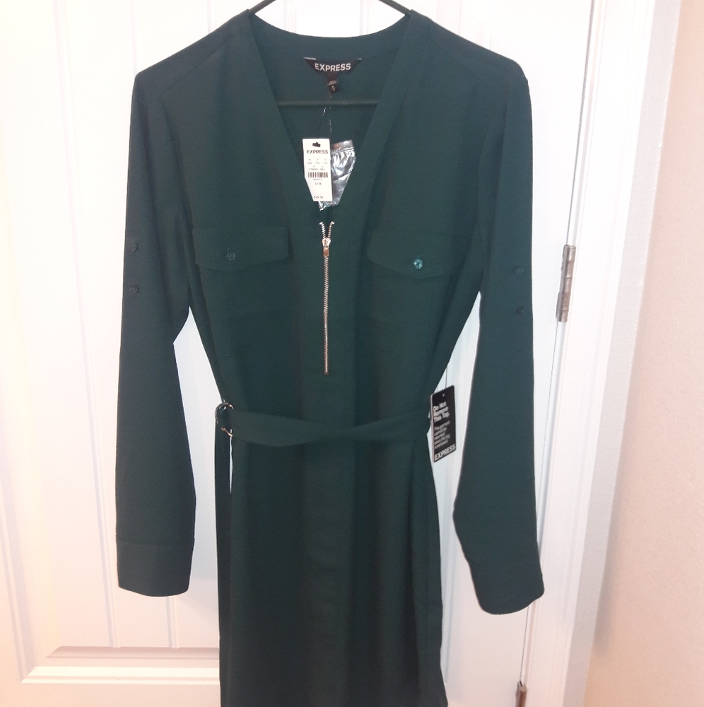 Express NWT Portofino Shirt Dress Medium